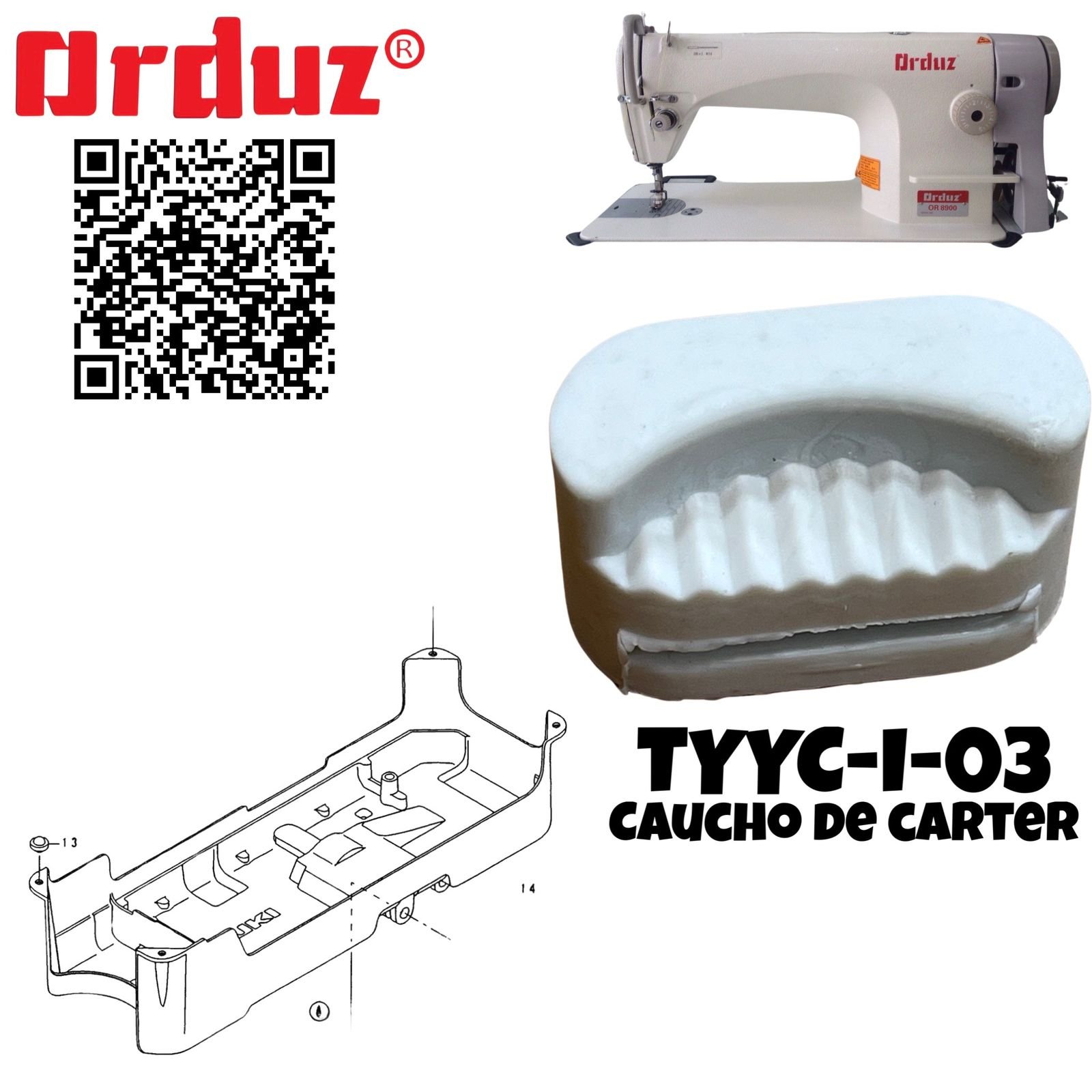 TYYC-I-03 CAUCHO DE CARTER MISUBICHI CARTER DE PLANA