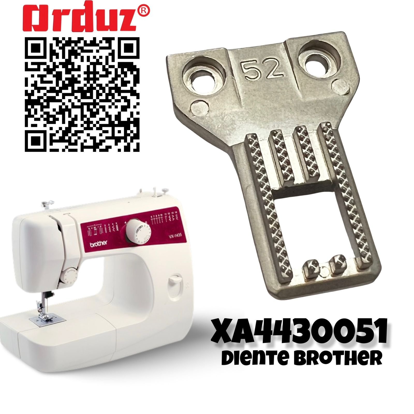 XA4430051 KM20037 XA0990051 DIENTE DE BROTHER 1435