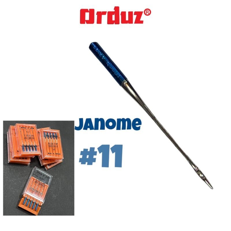 Aguja Janome azul para máquina de coser